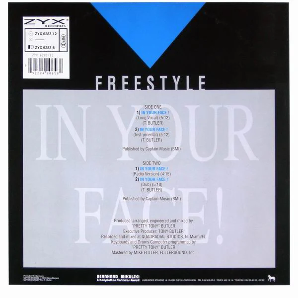 Freestyle - In Your Face (12") - Image 2