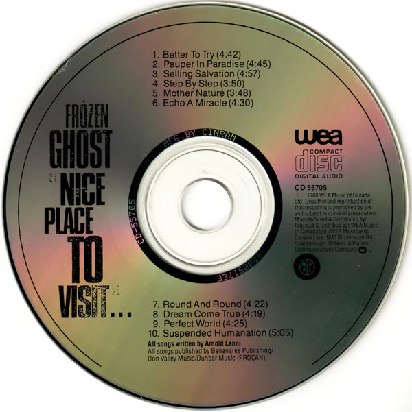 Frōzen Ghōst - "Nice Place To Visit"... (CD, Album) - Image 5