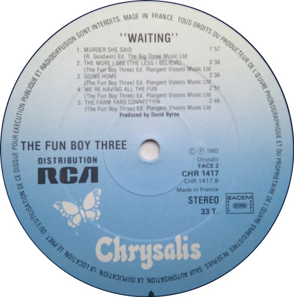 Fun Boy Three - Waiting (LP, Album) - Image 4