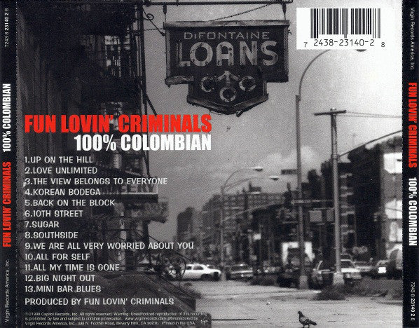 Fun Lovin' Criminals - 100% Colombian (CD, Album) - Image 2