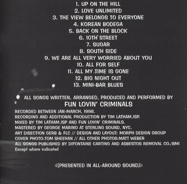 Fun Lovin' Criminals - 100% Colombian (CD, Album) - Image 5