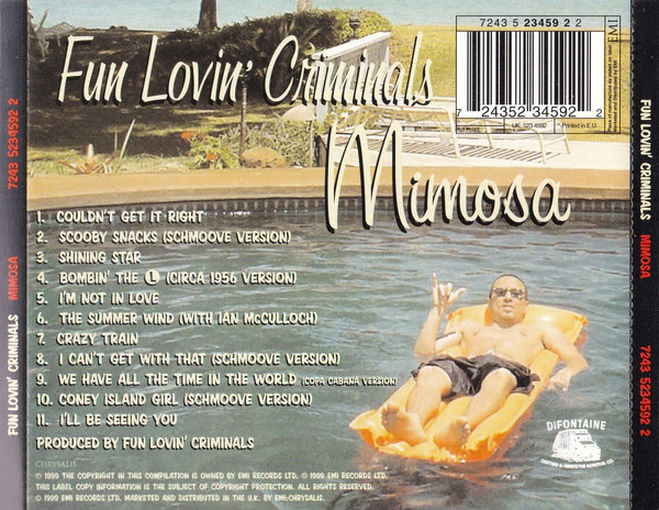 Fun Lovin' Criminals - Mimosa (CD, Comp) - Image 2