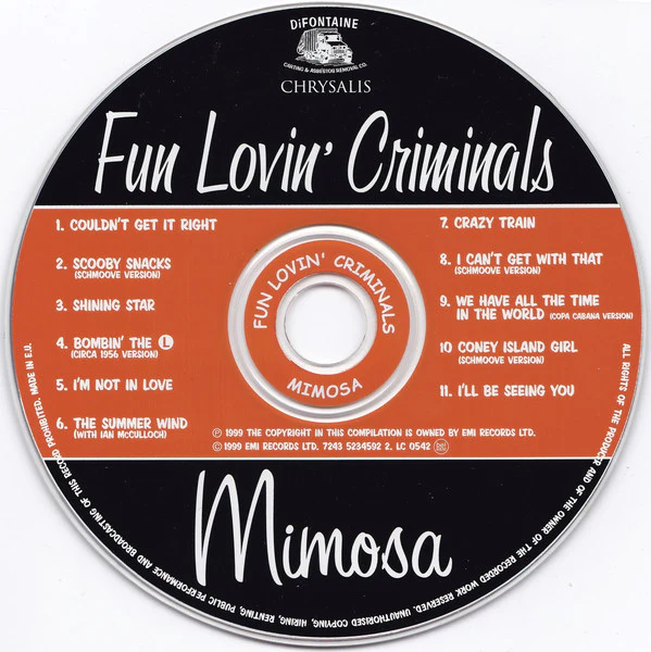 Fun Lovin' Criminals - Mimosa (CD, Comp) - Image 3