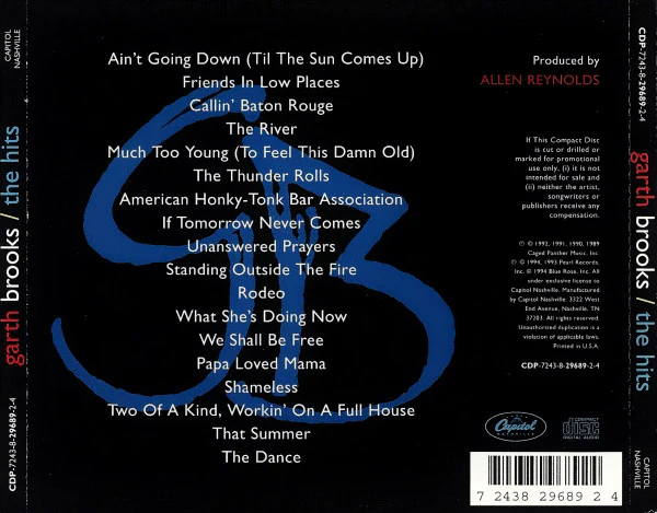 Garth Brooks - The Hits (CD, Comp) - Image 2