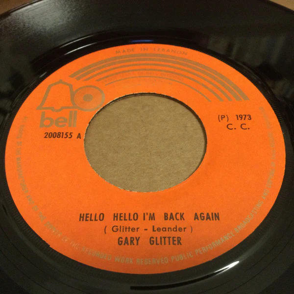 Gary Glitter - Hello Hello I'm Back Again (7", Single) - Image 2