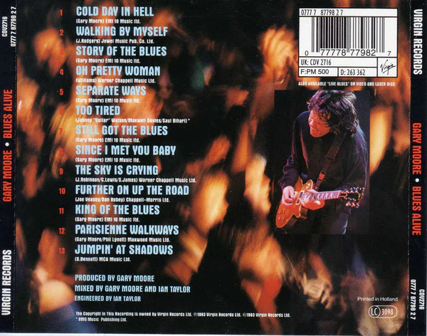 Gary Moore - Blues Alive (CD, Album) - Image 2