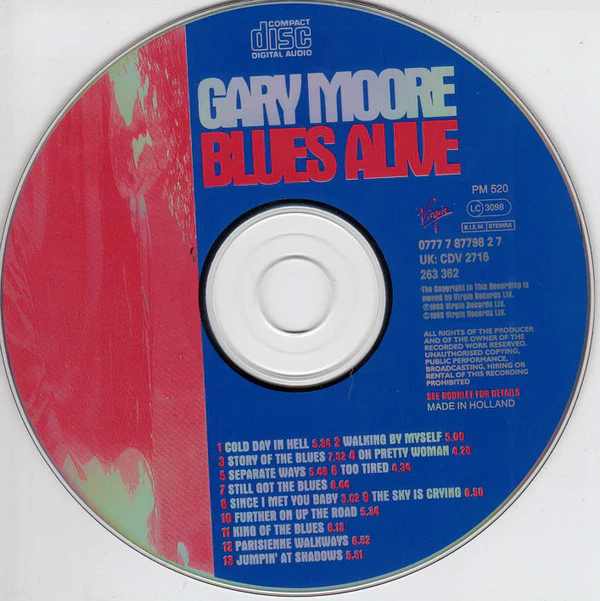 Gary Moore - Blues Alive (CD, Album) - Image 3