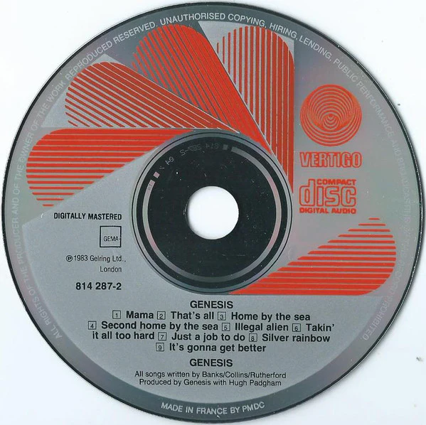 Genesis - Genesis (CD, Album, RE) - Image 3