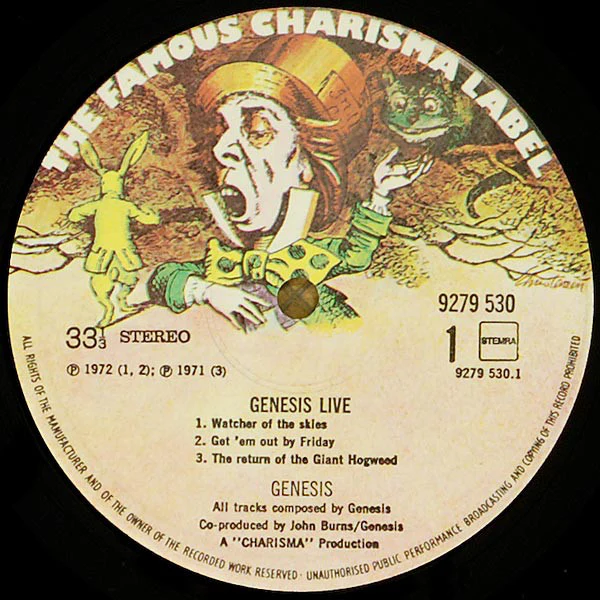 Genesis - Genesis Live (LP, Album) - Image 5