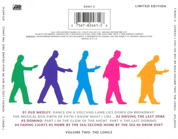 Genesis - Live / The Way We Walk (Volume Two: The Longs) (CD, Album, Ltd) - Image 3