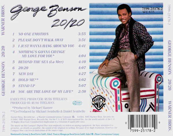 George Benson - 20/20 (CD, Album, RE) - Image 3