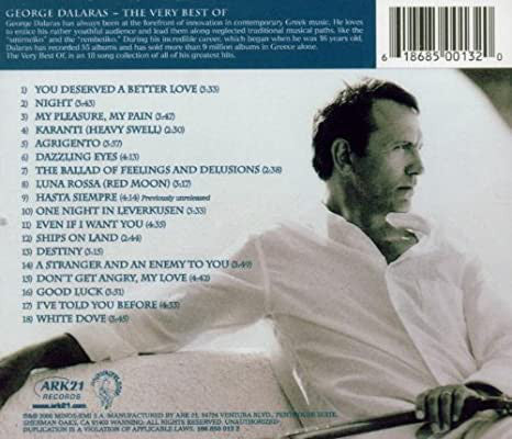 George Dalaras* - The Very Best Of George Dalaras (CD, Comp) - Image 2