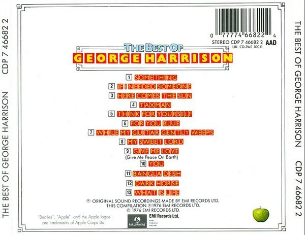 George Harrison - The Best Of George Harrison (CD, Comp, RE) - Image 2
