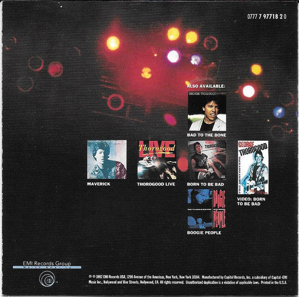 George Thorogood And The Destroyers* - The Baddest Of George Thorogood And The Destroyers (CD, Comp) - Image 4
