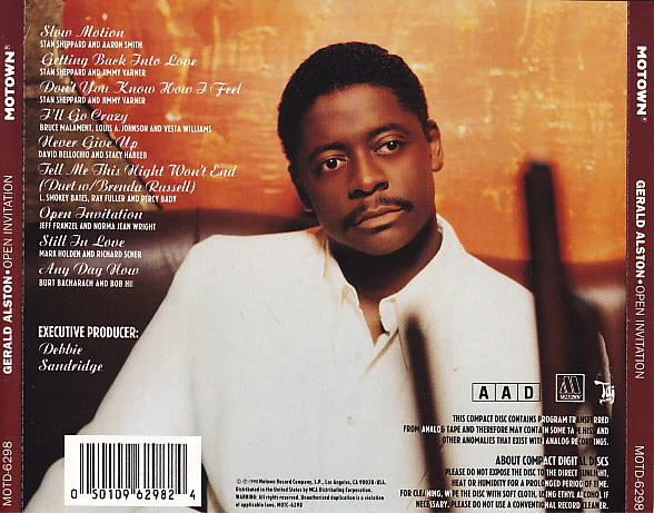 Gerald Alston - Open Invitation (CD, Album) - Image 2