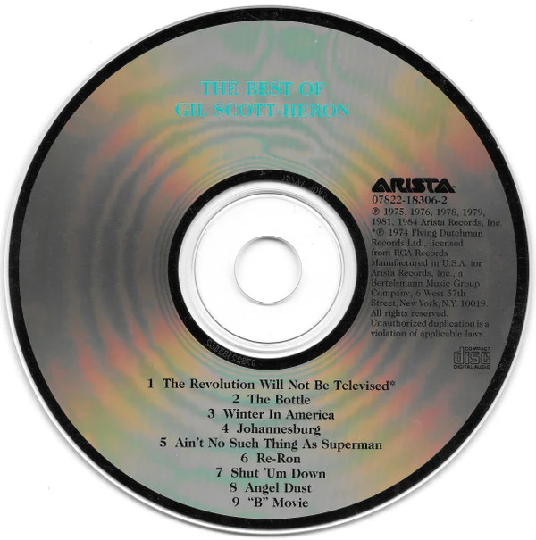 Gil Scott-Heron - The Best Of Gil Scott-Heron (CD, Comp, RE) - Image 3