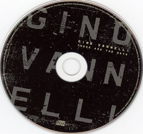 Gino Vannelli - These Are The Days (CD, Comp) - Image 3