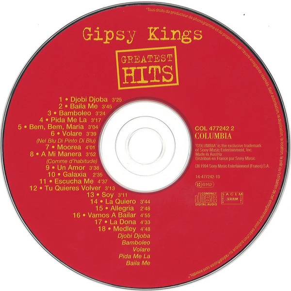 Gipsy Kings - Greatest Hits (CD, Comp) - Image 4