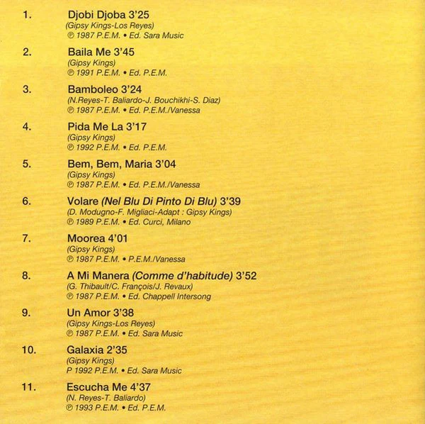 Gipsy Kings - Greatest Hits (CD, Comp) - Image 5