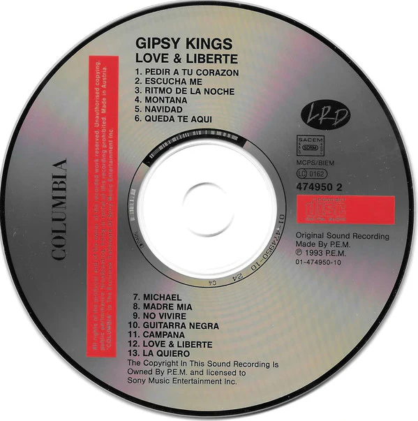 Gipsy Kings - Love & Liberté (CD, Album) - Image 3