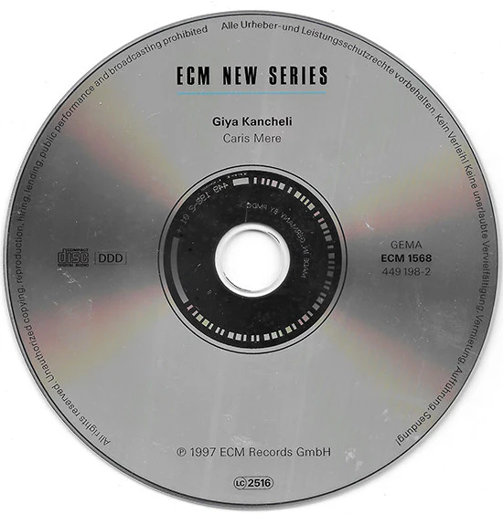 Giya Kancheli - Caris Mere (CD, Album) - Image 3