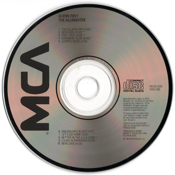 Glenn Frey - The Allnighter (CD, Album, RE) - Image 3