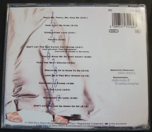 Gloria Estefan - Hold Me, Thrill Me, Kiss Me (CD, Album) - Image 3