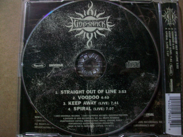 Godsmack - Straight Out Of Line (CD, Single) - Image 5