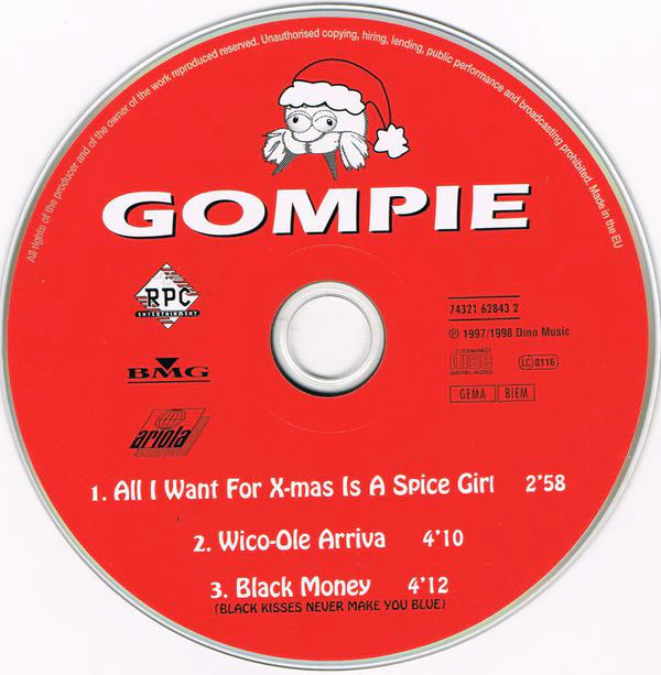 Gompie - All I Want For X-Mas Is A Spice Girl (CD, Single) - Image 3