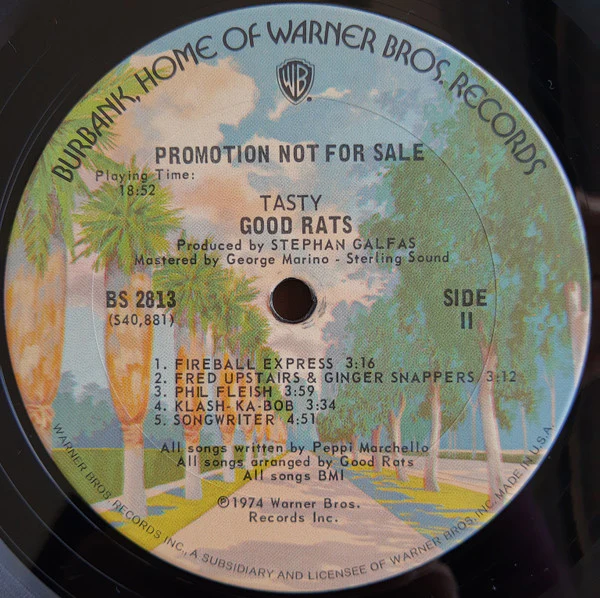 Good Rats - Tasty (LP, Album, Promo, San) - Image 4