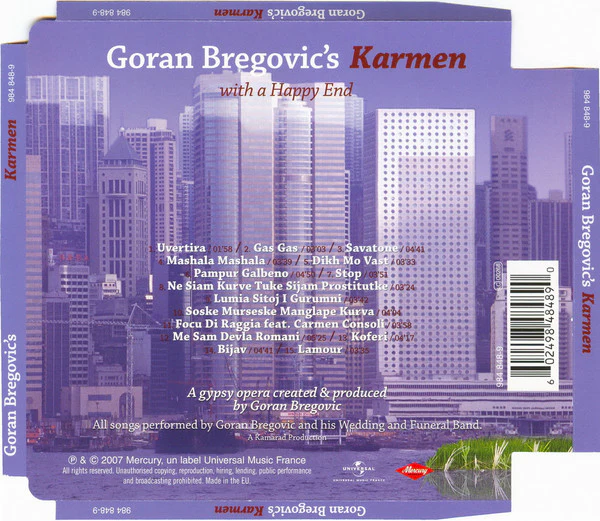 Goran Bregović - Karmen (With A Happy End) (CD, Album) - Image 2