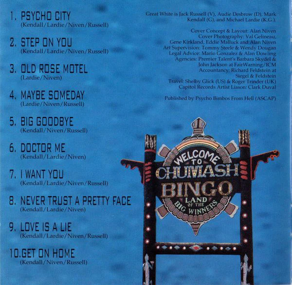 Great White - Psycho City (CD, Album) - Image 3