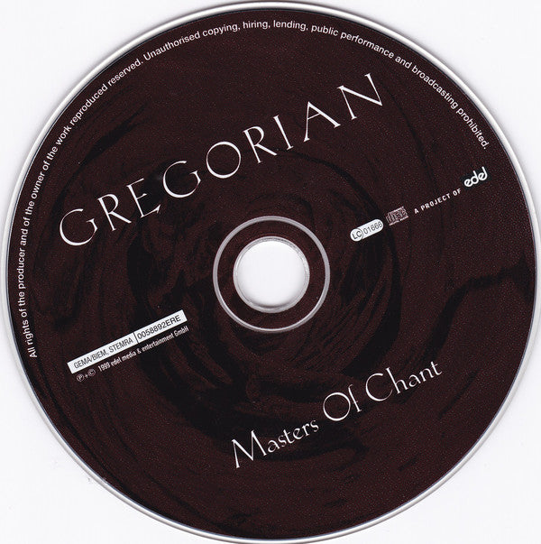 Gregorian - Masters Of Chant (CD, Album) - Image 3