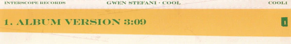 Gwen Stefani - Cool (CD, Single, Promo) - Image 2