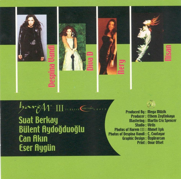 Harem III* Featuring Despina Vandi, Diva D, Nery (3), Nisan - Harem III (CD, Album) - Image 3