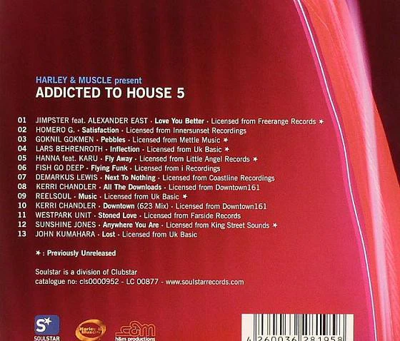 Harley & Muscle - Addicted To House 5 (CD, Comp, Mixed) - Image 2
