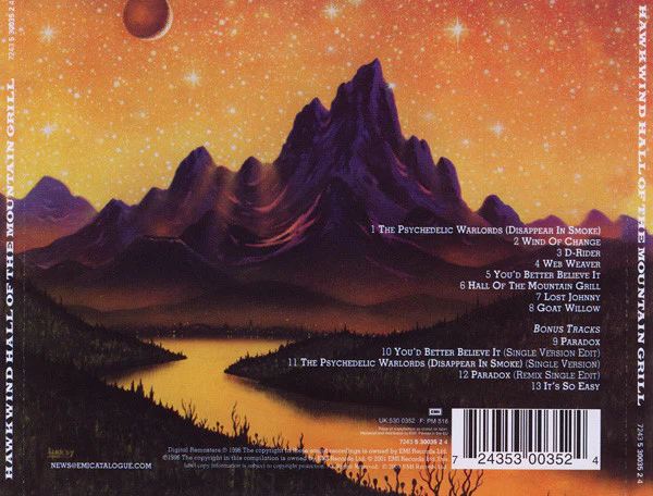 Hawkwind - Hall Of The Mountain Grill (CD, Album, RE, RM, RP) - Image 2