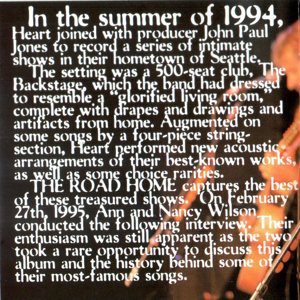Heart - The Road Home (CD, Album, Club) - Image 4