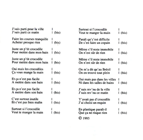 Henri Dès - N°9 Le Crocodile (CD, Album) - Image 3