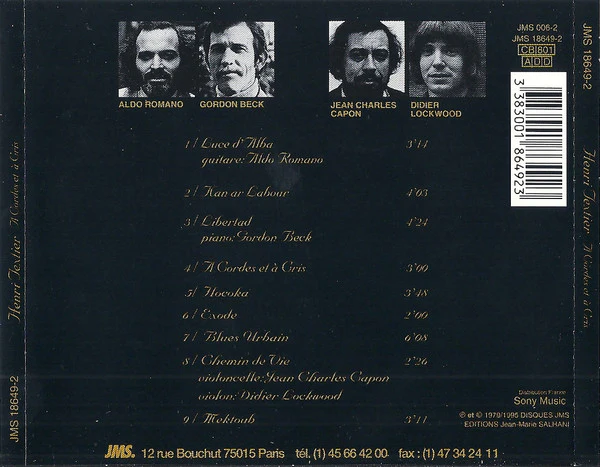 Henri Texier - À Cordes Et À Cris (CD, Album, RE) - Image 3