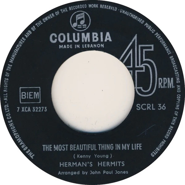 Herman's Hermits - Something's Happening (7", Single) - Image 2