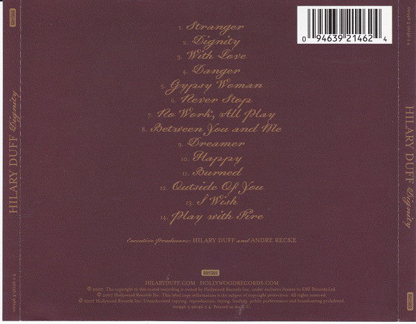 Hilary Duff - Dignity (CD, Album) - Image 2
