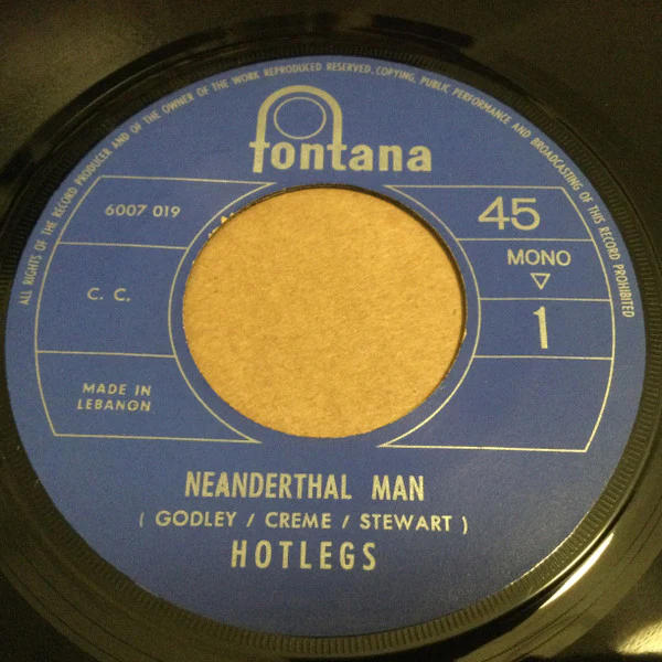 Hotlegs - Neanderthal Man (7", Single, Mono)