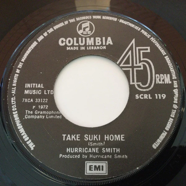 Hurricane Smith - Who Was It? (7") - Image 2