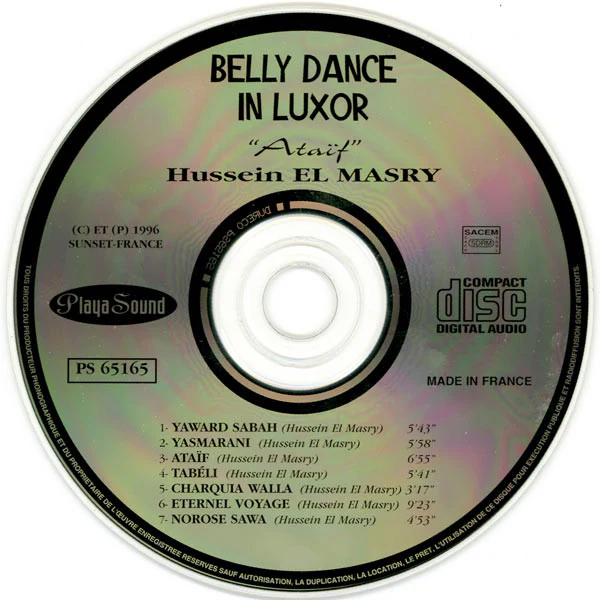 Hussein El Masry - Belly Dance In Luxor “Ataïf” (CD, Album) - Image 3
