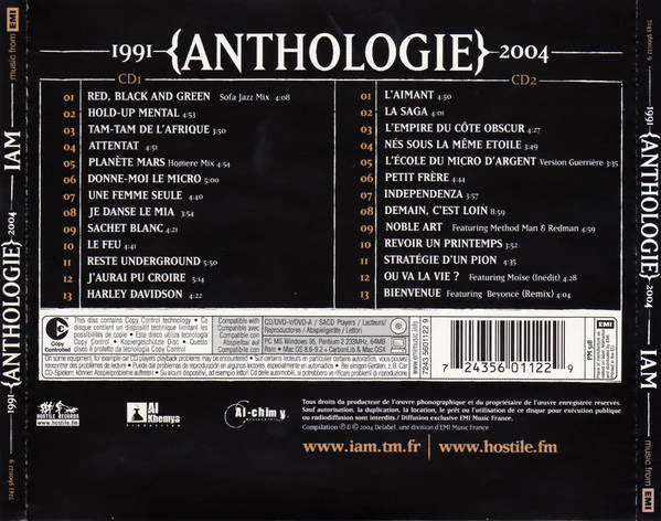 IAM - Anthologie 1991-2004 (2xCD, Comp, Copy Prot., Enh) - Image 2
