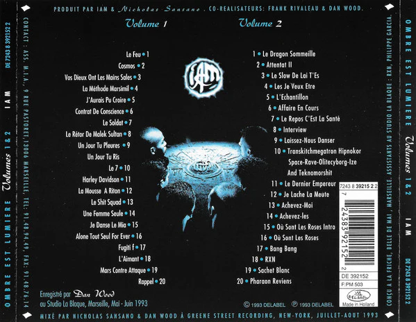 IAM - Ombre Est Lumière (2xCD, Album, Comp, RE) - Image 2