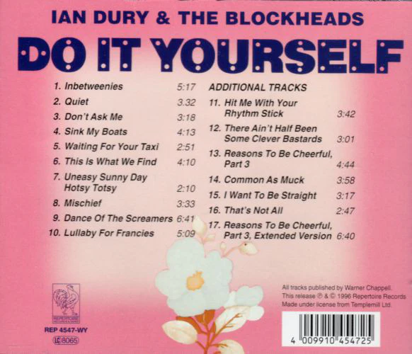 Ian Dury And The Blockheads - Do It Yourself (CD, Album, RE) - Image 2