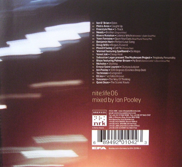 Ian Pooley - Nite:Life 06 (CD, Comp, Mixed) - Image 2