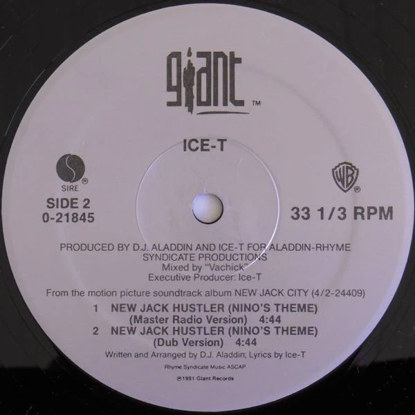 Ice-T - New Jack Hustler (Nino's Theme) (12", Maxi) - Image 4